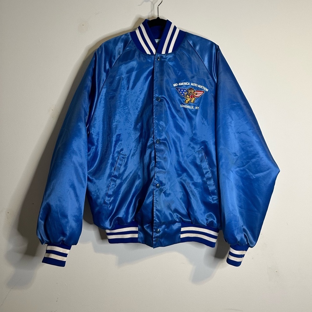 Westark USA Mid-America Auto Auction Blue Bomber Jacket